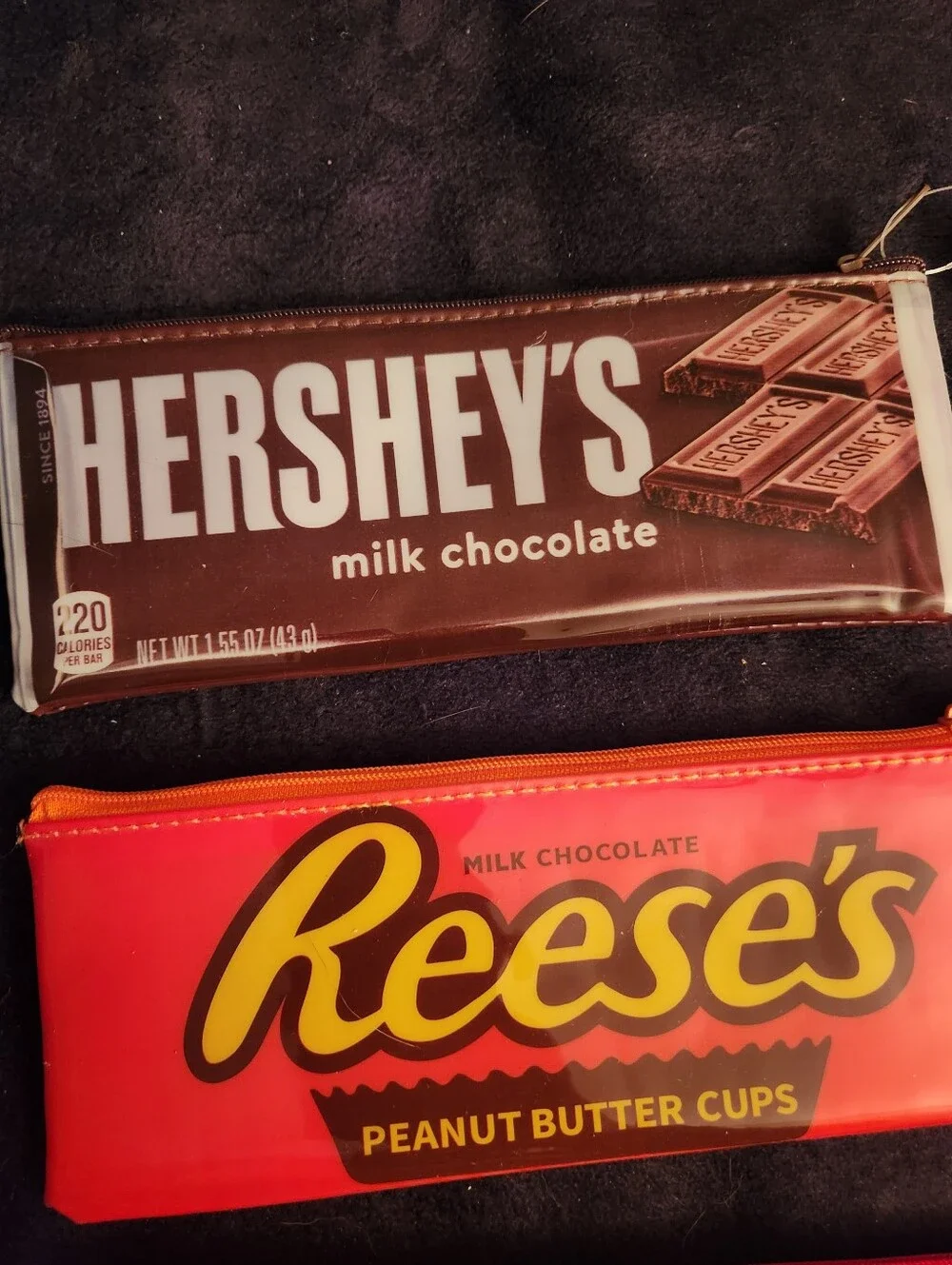Hersheys Pencil Makeup Pouch Bag Set Of 3 Twizzlers Reeses Hershey Bar NWT